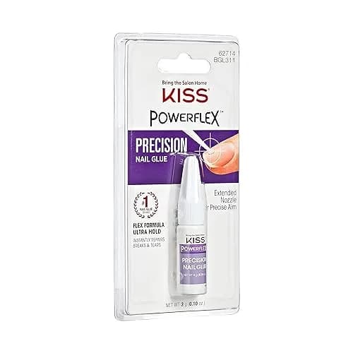 KISS Powerflex Precision Nail Glue 0.10 Oz (Pack of 2) | Bonds Artificial Nails Instantly thumbnail 2