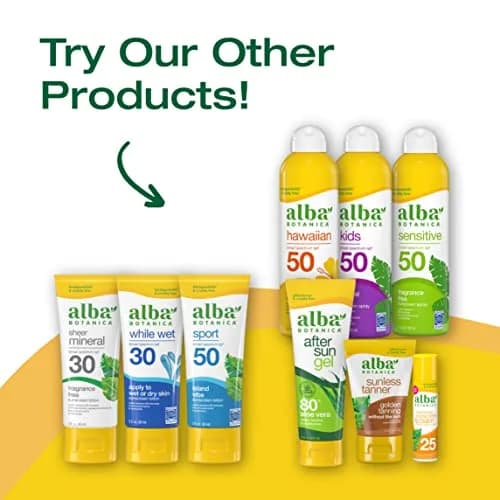 Alba Botanica Sensitive Fragrance-Free Sunscreen Spray SPF 50 354ml (12 fl. oz.) | Broad Spectrum Water Resistant thumbnail 5
