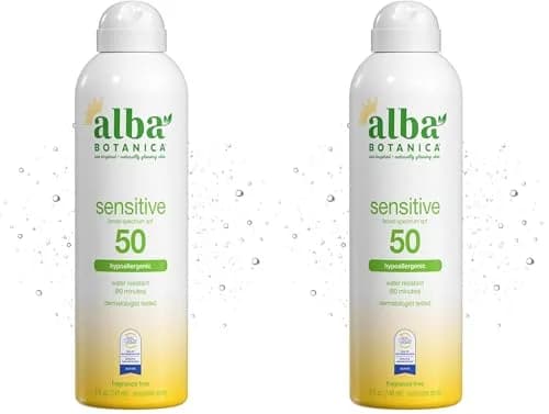 Alba Botanica Sensitive Fragrance-Free Sunscreen Spray SPF 50 354ml (12 fl. oz.) | Broad Spectrum Water Resistant thumbnail 1