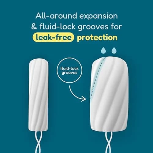 o.b. Tampons Super Plus Non-Applicator Unscented 80 Count (40 Count x 2) | Reliable Heavy-Flow Protection thumbnail 4