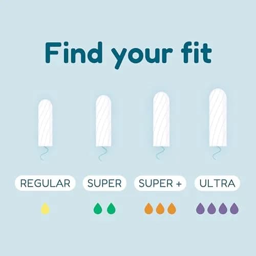 o.b. Tampons Super Plus Non-Applicator Unscented 80 Count (40 Count x 2) | Reliable Heavy-Flow Protection thumbnail 7