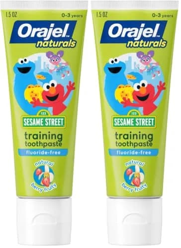 Orajel Kids Elmo Fluoride-Free Training Toothpaste 1.5oz (44ml) Tube | Pediatrician Recommended thumbnail 1