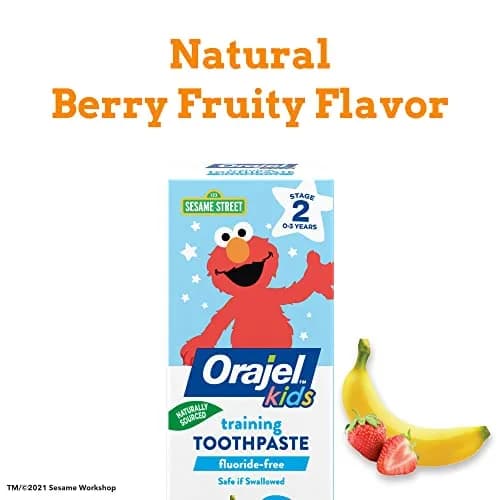 Orajel Kids Elmo Fluoride-Free Training Toothpaste 1.5oz (44ml) Tube | Pediatrician Recommended thumbnail 5