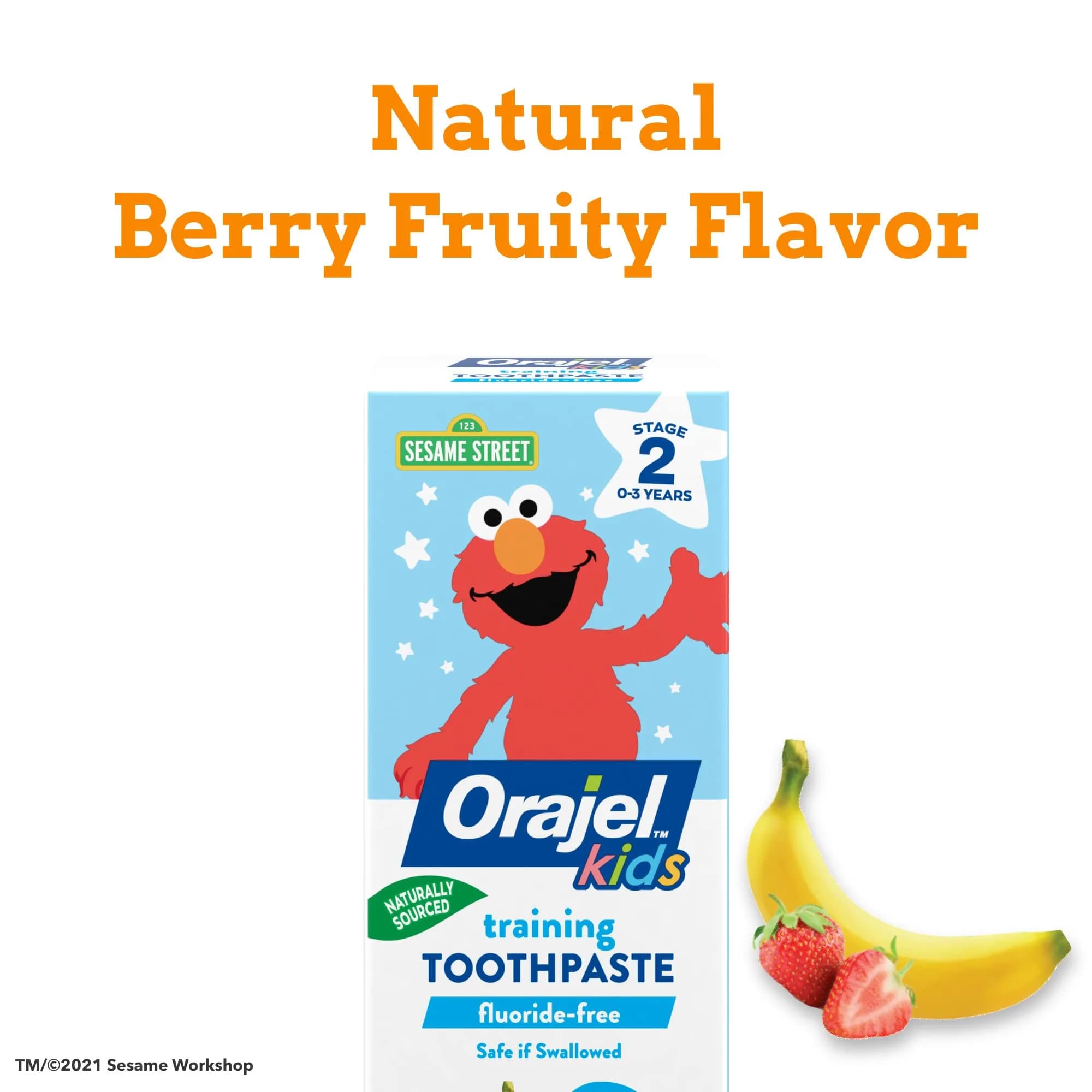 Orajel Kids Elmo Fluoride-Free Training Toothpaste 1.5oz (44ml) Tube | Pediatrician Recommended - view 5