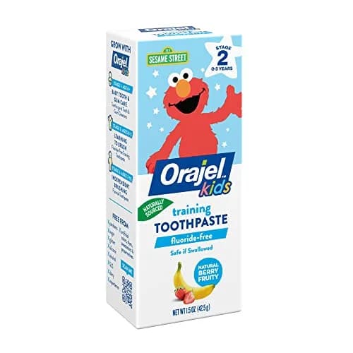 Orajel Kids Elmo Fluoride-Free Training Toothpaste 1.5oz (44ml) Tube | Pediatrician Recommended thumbnail 8