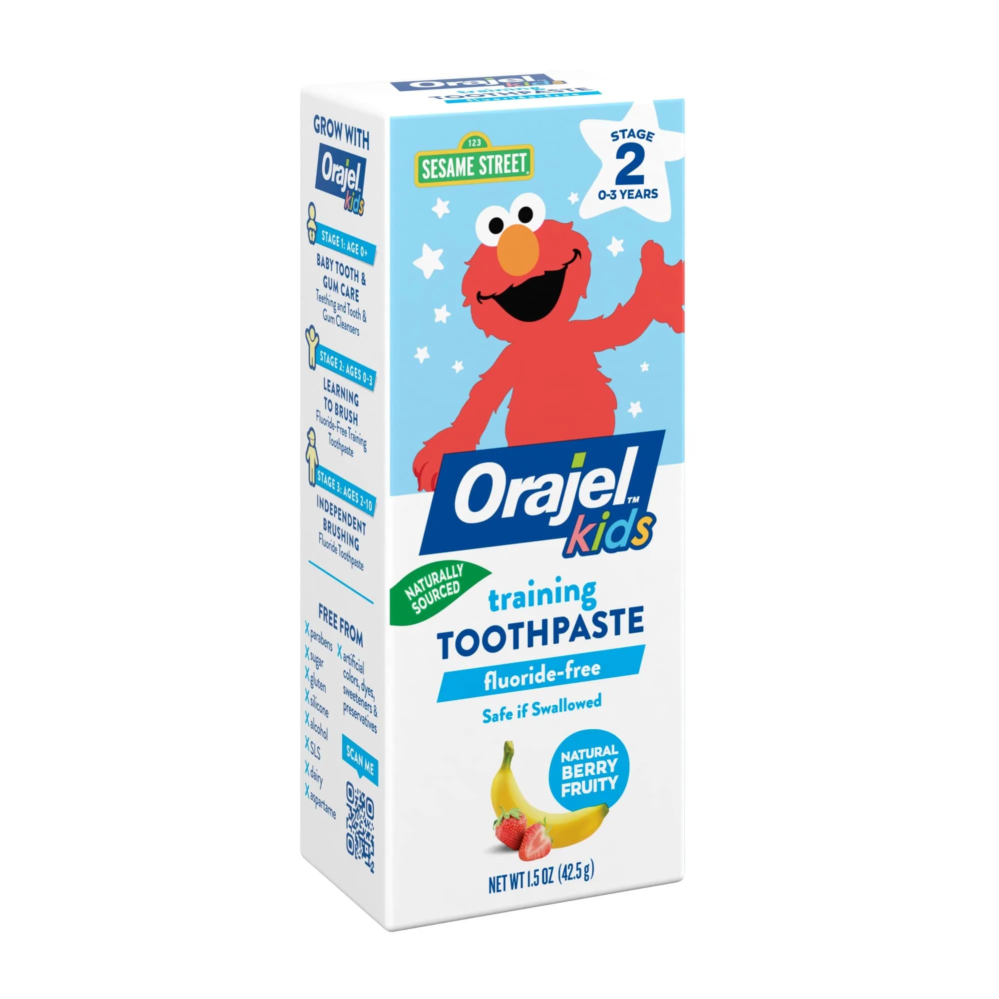 Orajel Kids Elmo Fluoride-Free Training Toothpaste 1.5oz (44ml) Tube | Pediatrician Recommended - view 8