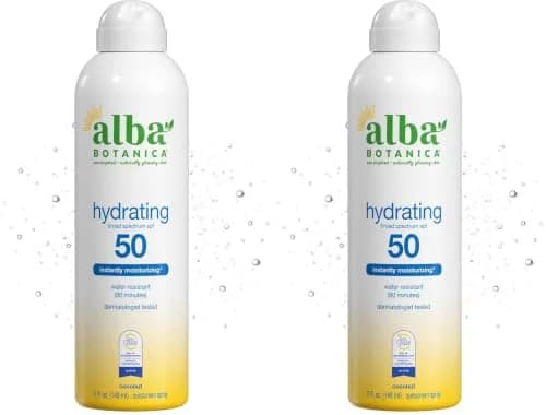 Alba Botanica Hawaiian Coconut SPF 50 Sunscreen Spray 312ml (10 fl. oz.) | Broad Spectrum UVA/UVB Protection thumbnail 1