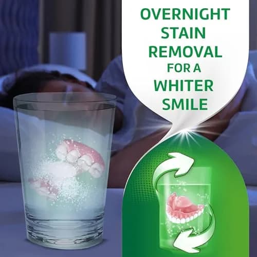Polident Overnight Whitening Denture Cleanser Tablets - 120 Count (Pack of 2) - view 2
