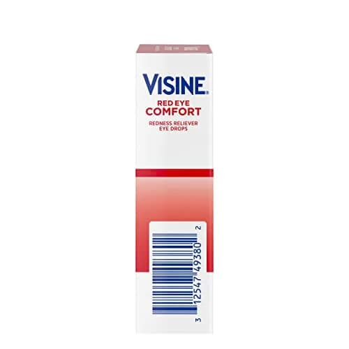 Visine Red Eye Comfort Redness Relief Eye Drops 2 Pack | Fast-Acting 0.05% Tetrahydrozoline for Minor Eye Irritation thumbnail 9