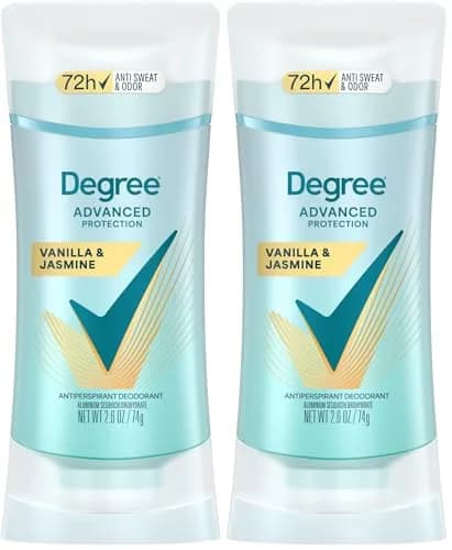 Degree Advanced Protection Antiperspirant Deodorant Vanilla & Jasmine 2.6 oz | 72-Hour Sweat & Odor Control thumbnail 1
