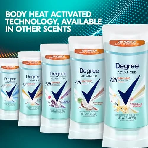 Degree Advanced Protection Antiperspirant Deodorant Vanilla & Jasmine 2.6 oz | 72-Hour Sweat & Odor Control thumbnail 7