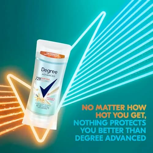 Degree Advanced Protection Antiperspirant Deodorant Vanilla & Jasmine 2.6 oz | 72-Hour Sweat & Odor Control thumbnail 4