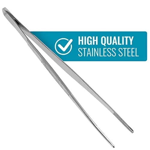 MABIS Surgical Tweezers and Dressing Forceps 5.5 inches | Serrated Stainless Steel for Precise Handling thumbnail 4