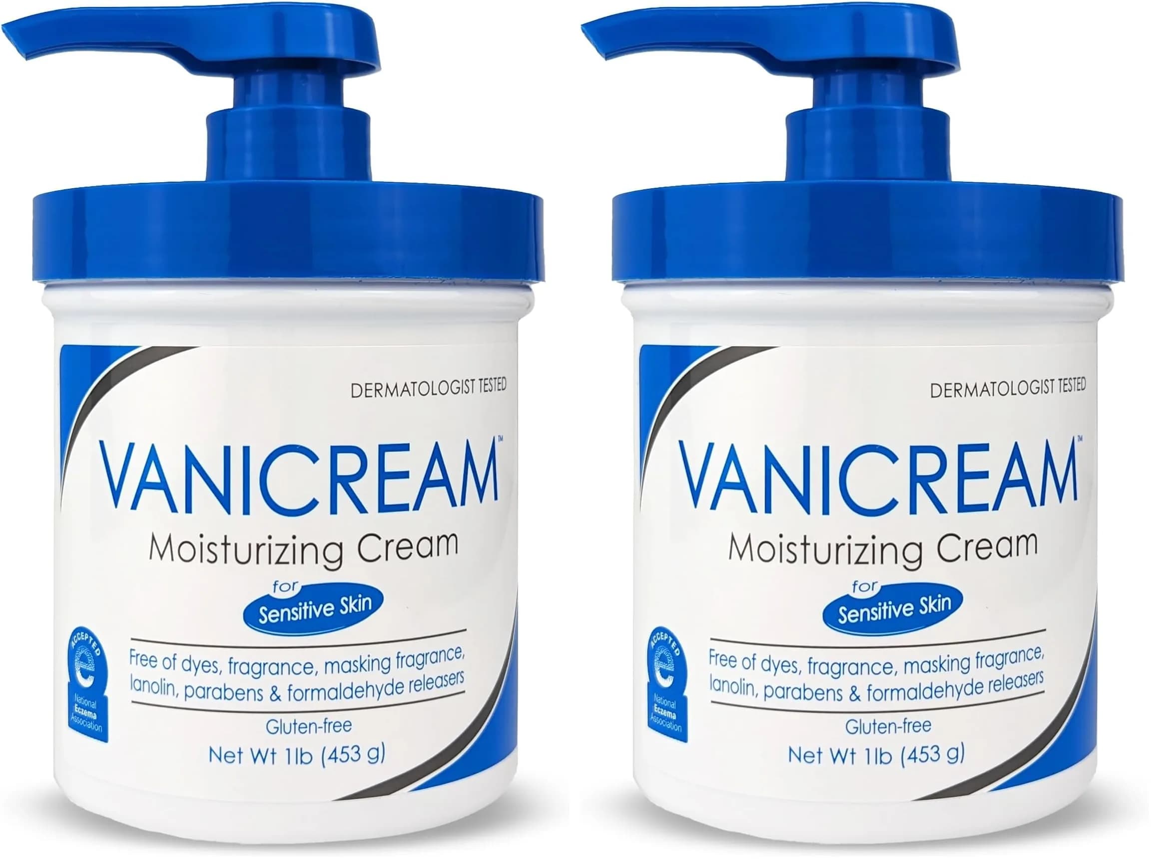 Vanicream Moisturizing Cream with Pump Dispenser 946ml (32 Fl Oz) | Formulated for Sensitive Skin - main product image