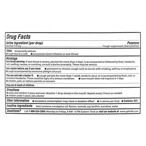 Halls Relief Honey Lemon Sugar Free Cough Drops 180 Drops (Pack of 2) | Soothes Sore Throats & Relieves Coughs thumbnail 7