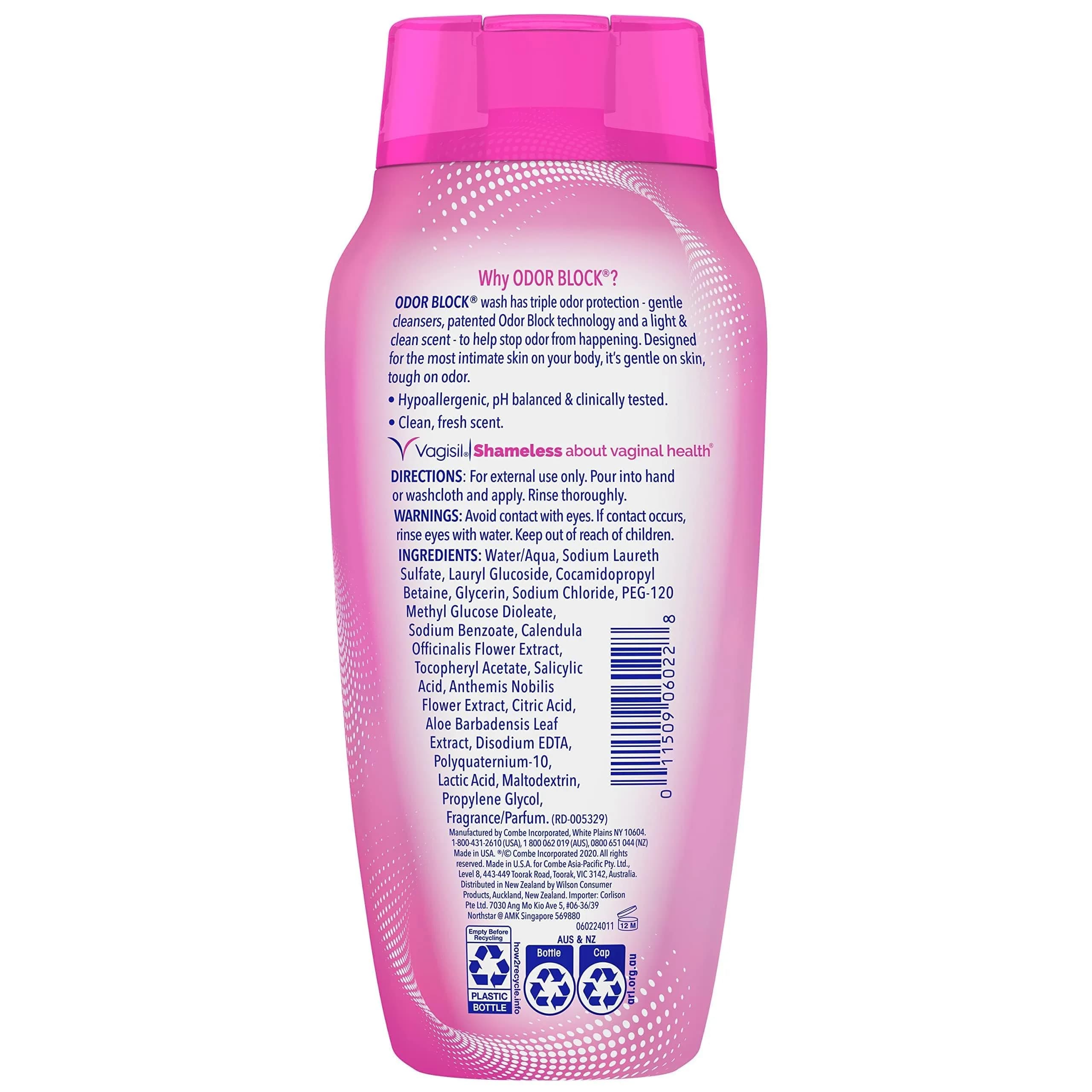 Vagisil Odor Block Feminine Wash 710ml (24 Fl Oz) | Gynecologist Tested Hypoallergenic - view 6