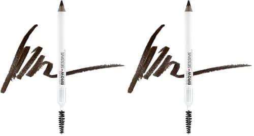 wet n wild Brow-Sessive Brow Pencil Dark Brown (Pack of 2) | Ultra-Precise Dual Ended Spoolie Brush thumbnail 1