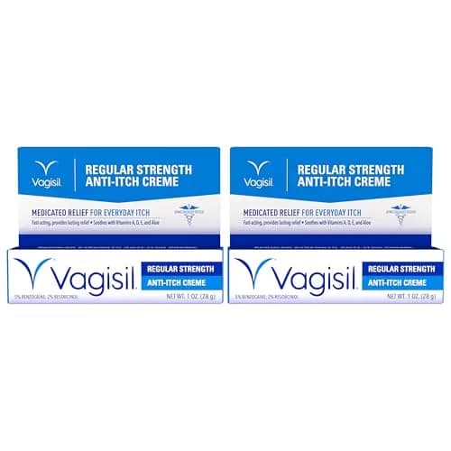 Vagisil Regular Strength Feminine Cream 1 oz | Fast-Relief & Moisturizer for Women thumbnail 1