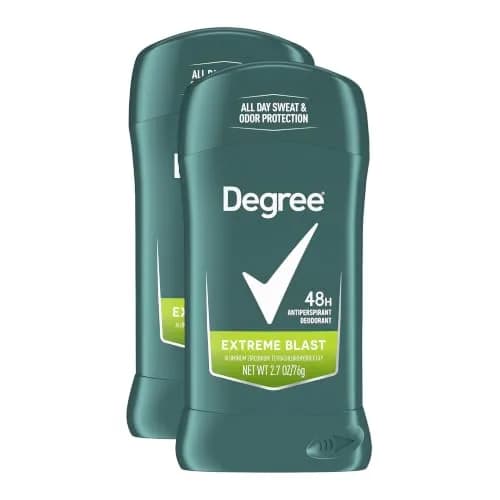 Degree Men Original Protection Antiperspirant Deodorant Extreme Blast 48-Hour Sweat and Odor Protection Stick 2.7 oz (Pack of 4) | 48-Hour Sweat & Odor Protection thumbnail 1