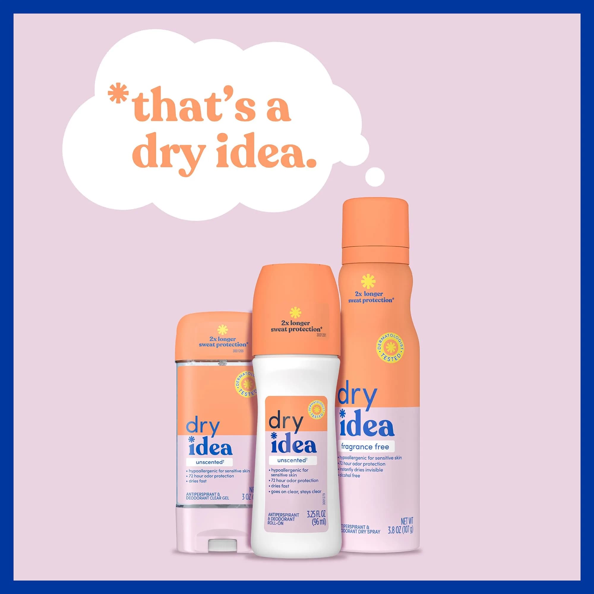 Dry Idea Roll-On Deodorant & Antiperspirant | 189ml (6.5 Fl Oz) | 72-Hour Odor Protection for Sensitive Skin - view 6