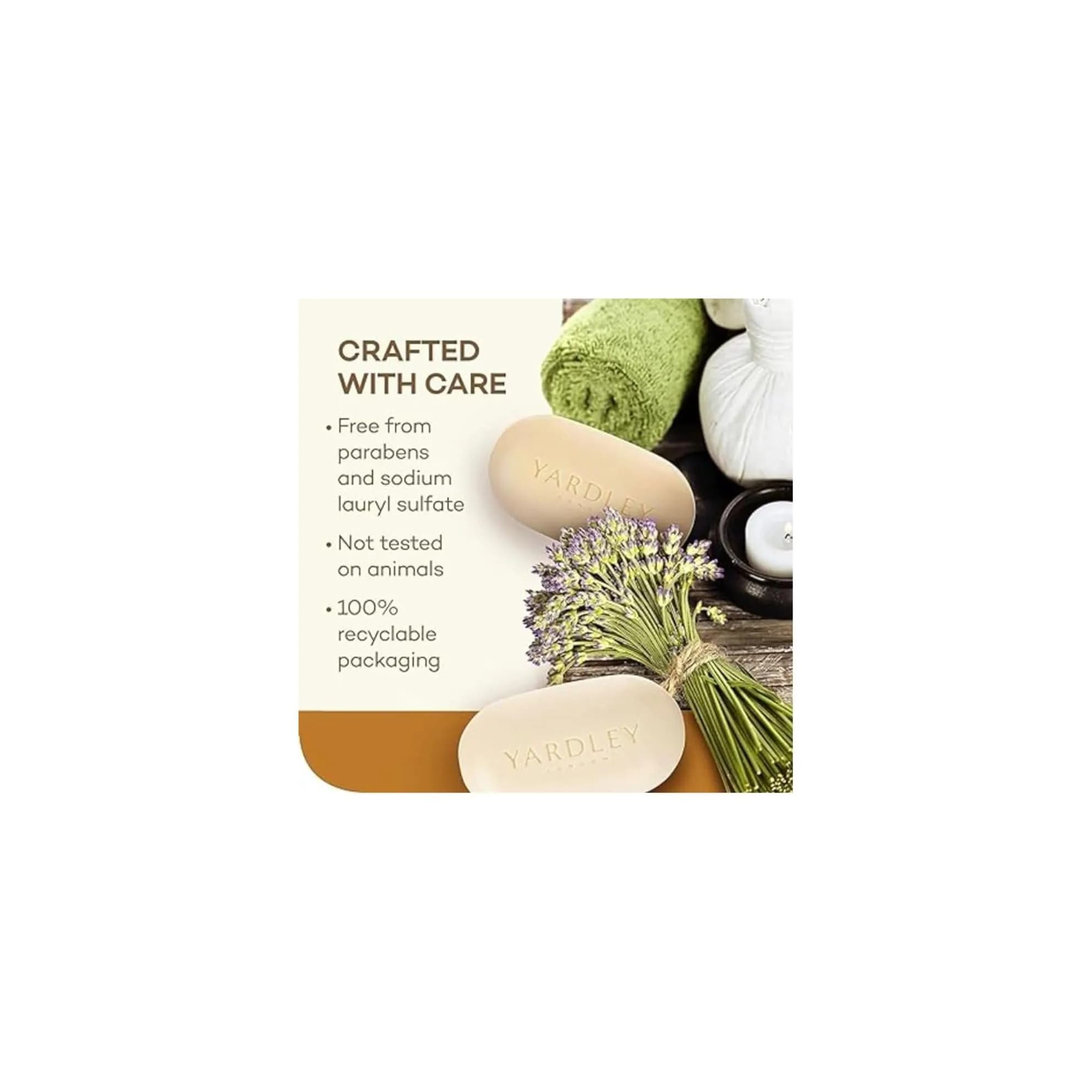 Yardley London Oatmeal and Almond Bar Soap, 4 Ounce (16 oz Total) | Deeply Moisturizing for Dry Skin - view 7