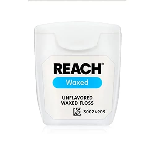 REACH Waxed Dental Floss, Unflavored, 660 ft (Pack of 4) | Shred Resistant Plaque Remover thumbnail 7