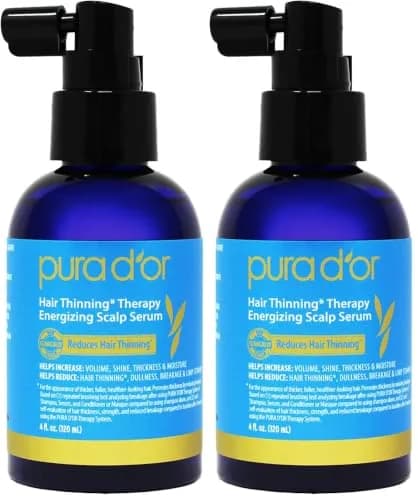 PURA D'OR Natural Argan Oil 4 Fl Oz (Pack of 2) | Cold-Pressed Virgin Grade for Hair, Skin, Scalp & Nails - main product image