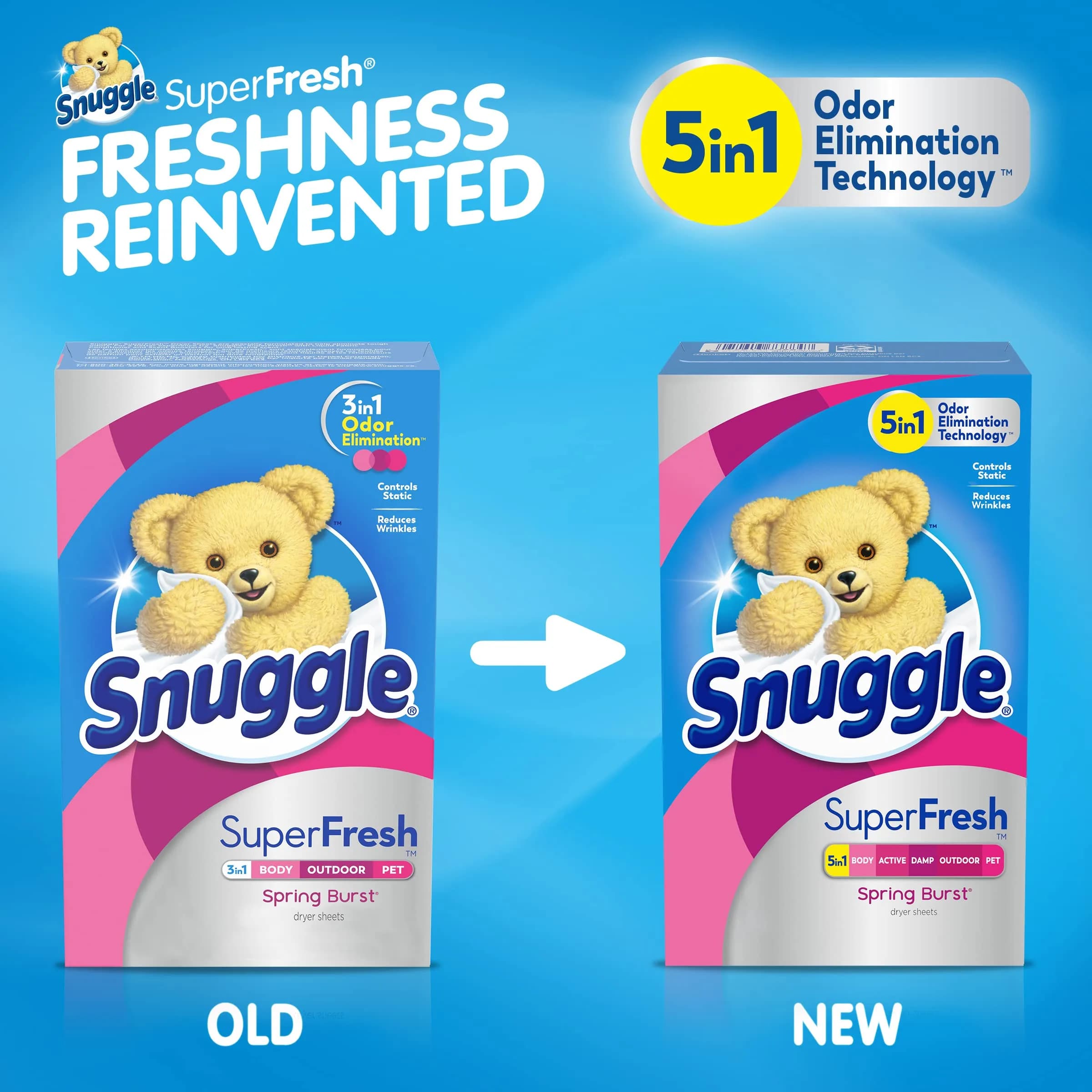 Snuggle Plus SuperFresh Dryer Sheets Spring Burst 200 Count (400 Sheets Total) | Odor Eliminating & Static Control - view 9