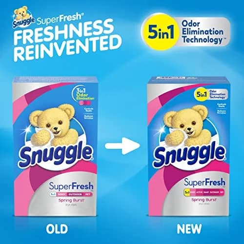 Snuggle Plus SuperFresh Dryer Sheets Spring Burst 200 Count (400 Sheets Total) | Odor Eliminating & Static Control thumbnail 9
