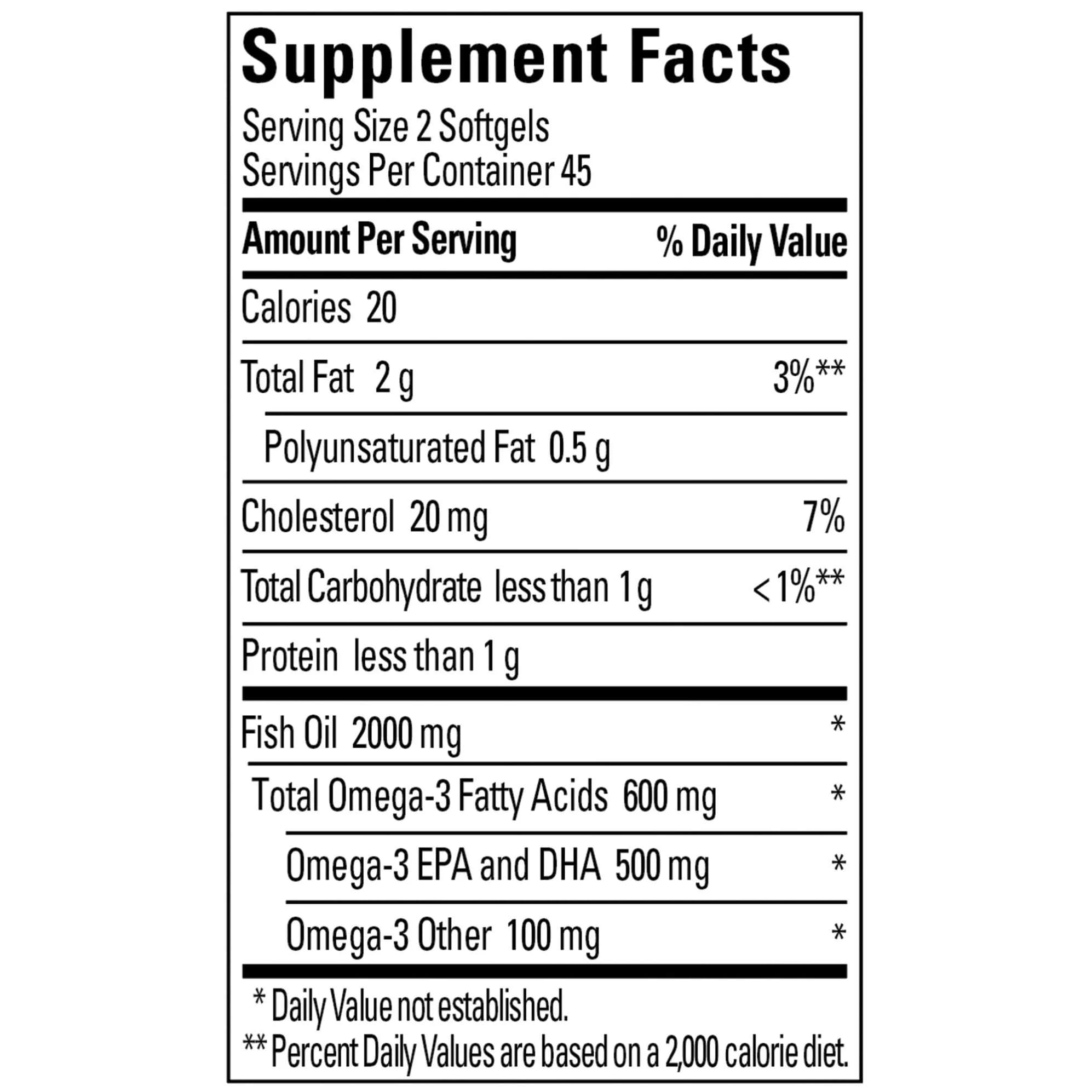 Nature Made Fish Oil Omega 3 Supplements 1000 mg Softgels 180 Count (90 Count Pack of 2) | Heart Health Support with USP Verification - view 5