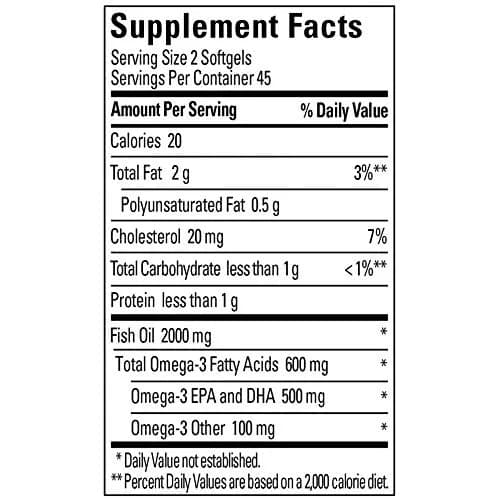 Nature Made Fish Oil Omega 3 Supplements 1000 mg Softgels 180 Count (90 Count Pack of 2) | Heart Health Support with USP Verification thumbnail 5