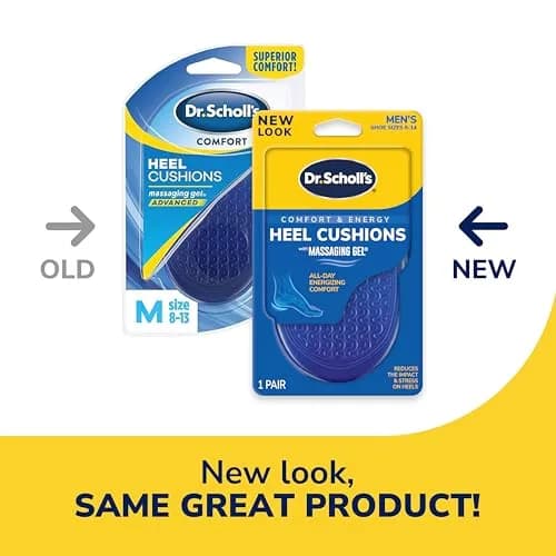 Dr. Scholl's Massaging Gel Heel Cushions for Men's 8-13 (Pack of 2) | All-Day Shock Absorption for Heel Pain Relief thumbnail 2