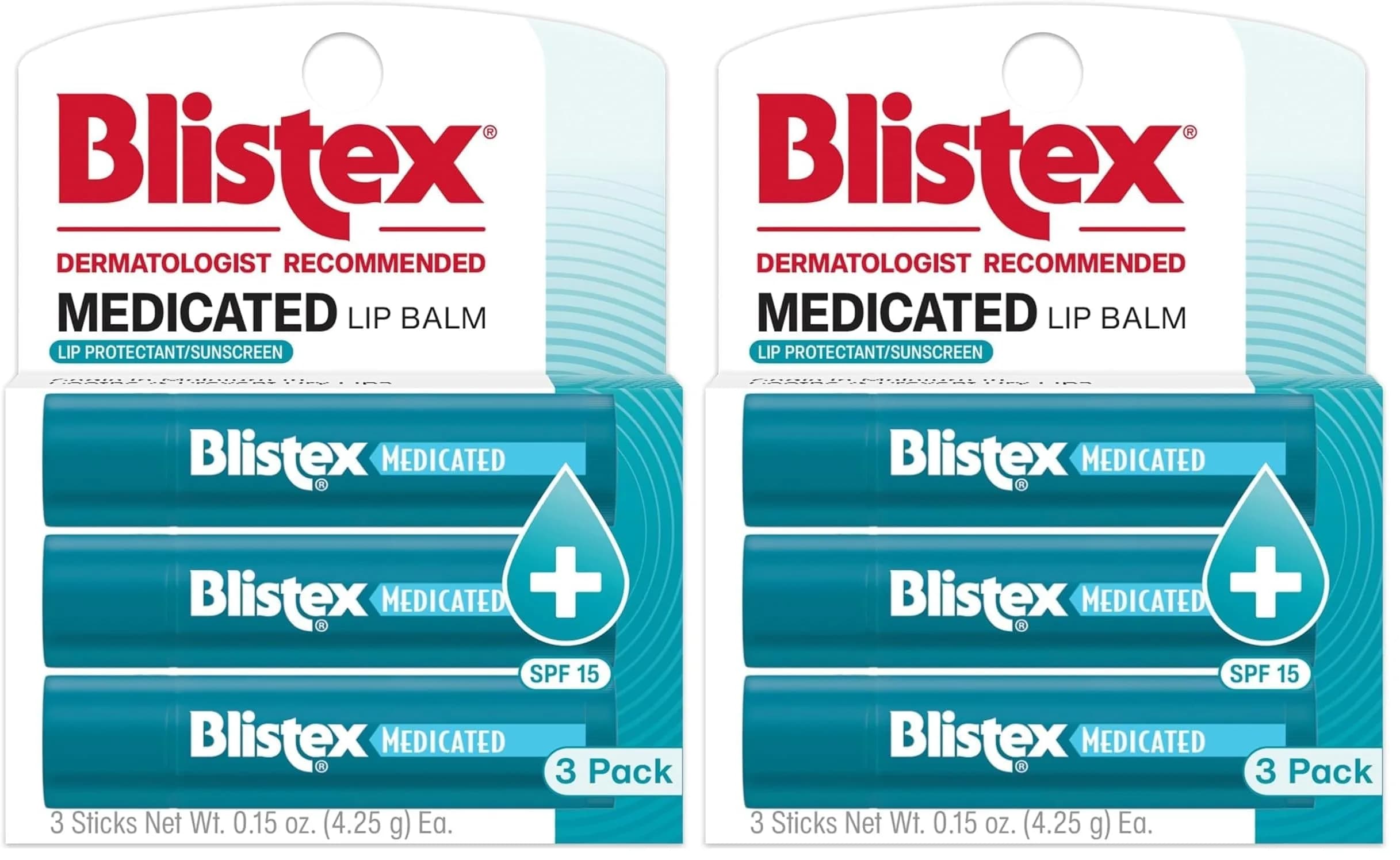 Blistex Medicated Lip Balm SPF 15 0.45 oz (12.8 g) | Seals in Moisture for Dry, Chapped Lips - main product image