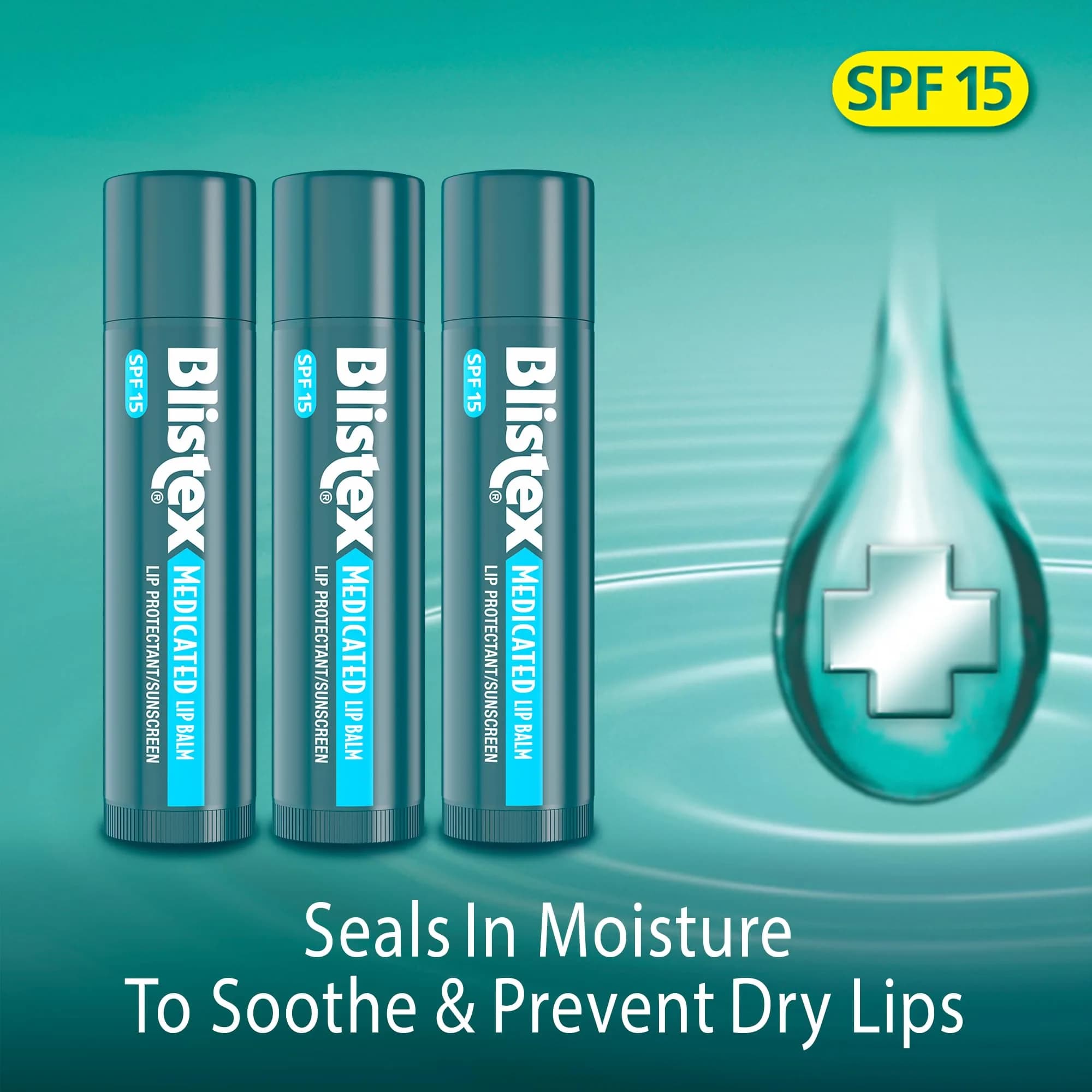 Blistex Medicated Lip Balm SPF 15 0.45 oz (12.8 g) | Seals in Moisture for Dry, Chapped Lips - view 3