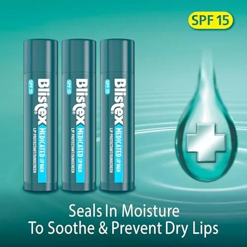 Blistex Medicated Lip Balm SPF 15 0.45 oz (12.8 g) | Seals in Moisture for Dry, Chapped Lips thumbnail 3