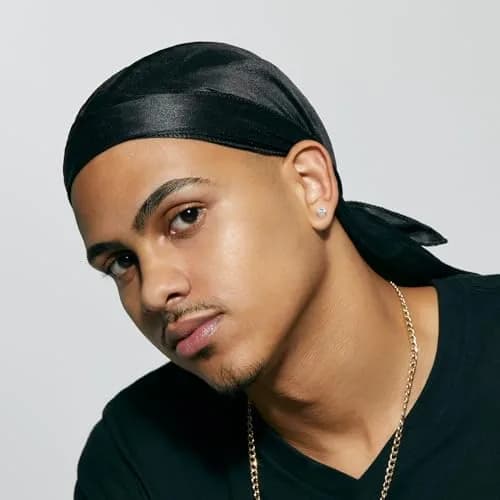 KISS COLORS & CARE Power Wave Silky Satin Durag - Black, Pack of 2 | Ultra-Compression for 360° Waves thumbnail 3