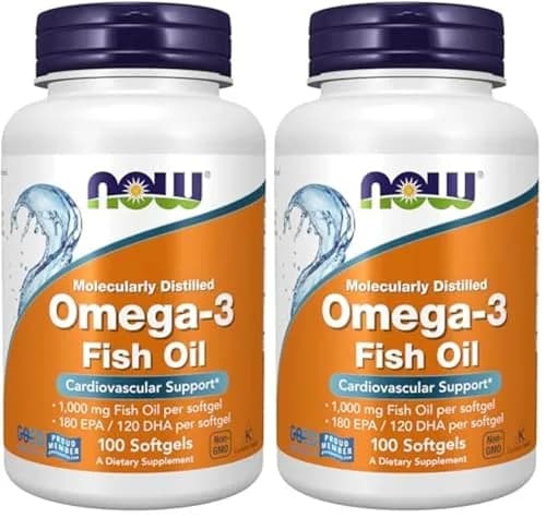 NOW Foods Omega-3 Fish Oil 1000 mg (360 EPA / 240 DHA) 200 Softgels | Cardiovascular Support thumbnail 1