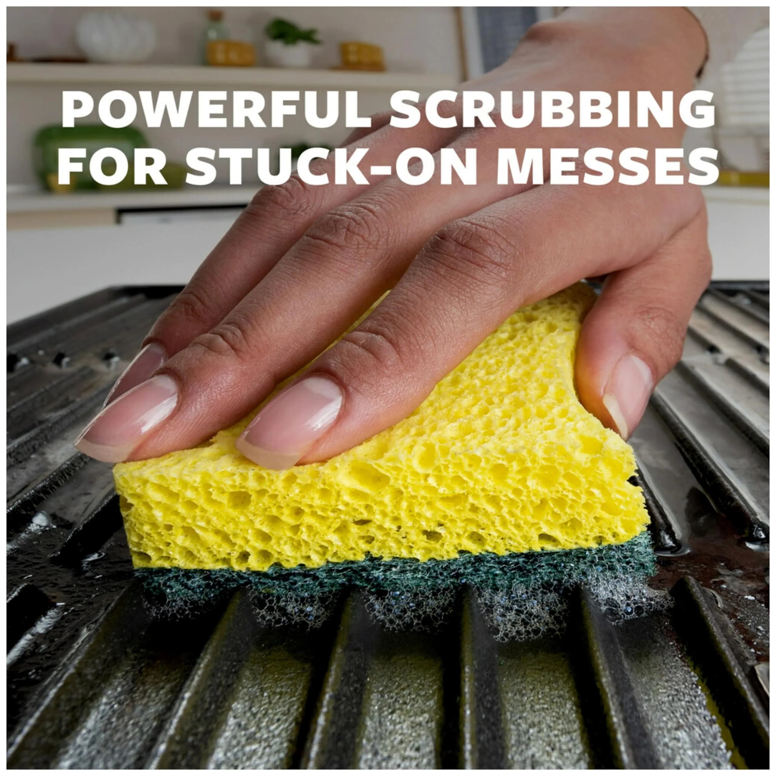 Scotch-Brite Heavy Duty Scrub Sponges (24 Sponges Total) | Tough Messes Shine Like New - view 5