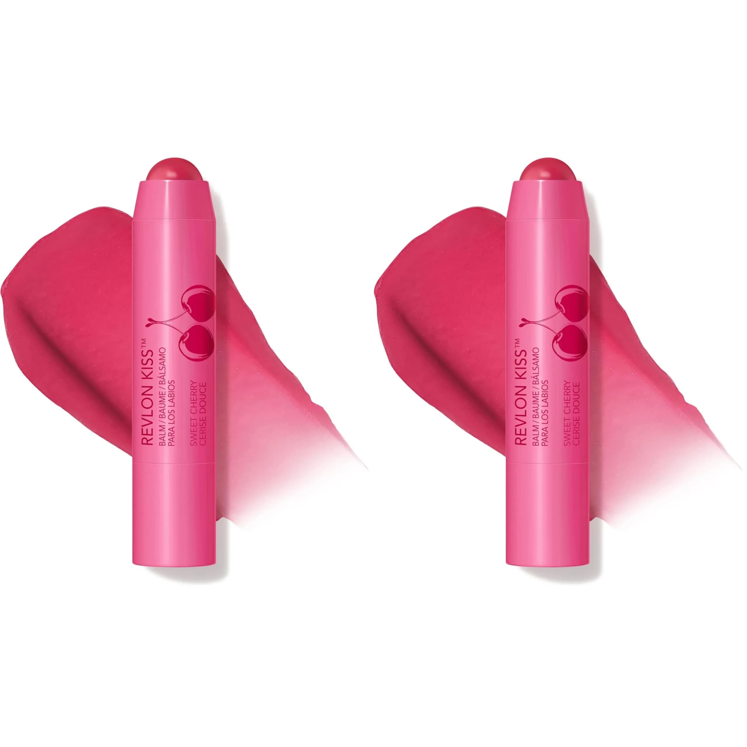 Revlon Kiss Tinted Lip Balm 030 Sweet Cherry - Pack of 2 | SPF 20 Hydration with Natural Fruit Oils — Sweet Cherry