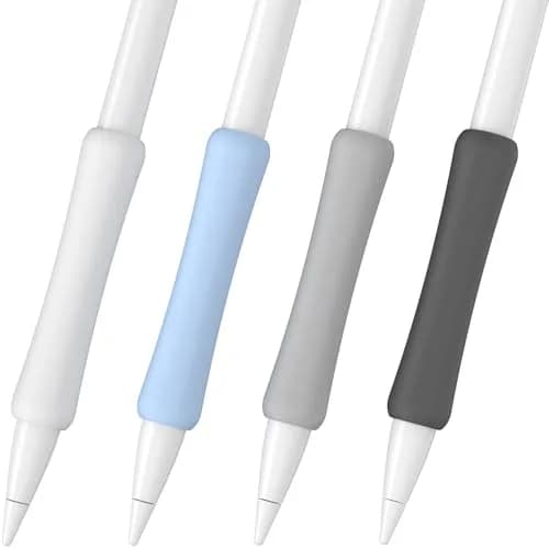 FAFALITHIC 4 Pack Silicone Grip for Apple Pencil 1st Gen, Pro, 2nd Gen, USB-C | Comfortable Writing & Precise Control thumbnail 1