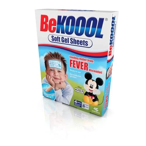 BeKoool Soft Gel Sheets for Kids, 4 Count (Pack of 3) | Cooling Relief for Fever Discomfort thumbnail 2