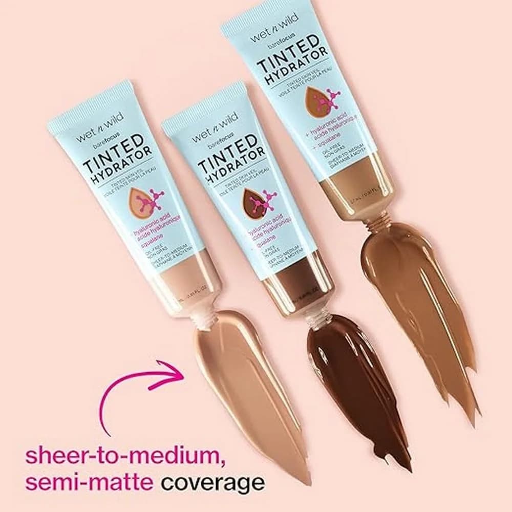 wet n wild Bare Focus Tinted Hydrator Skin Veil Medium Tan 1.82 fl oz (54 g) | Buildable Coverage for Normal, Dry, Combo Skin - view 4