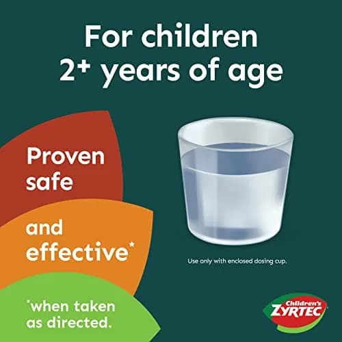 Zyrtec 24 Hour Children’s Allergy Syrup Grape Flavor 8 fl. oz (Pack of 2) | 24-Hour Allergy Relief for Kids thumbnail 6