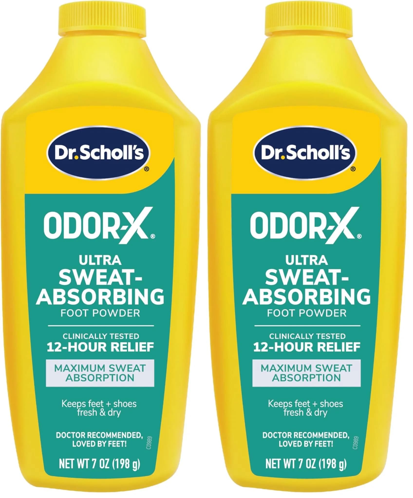 Dr. Scholl's Ultra Sweat Absorbing Foot Powder 400ml (14 oz) | Clinically Tested 12-Hour Relief - main product image