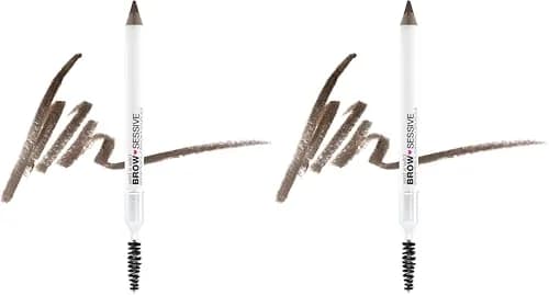 wet n wild Brow Pencil, Medium Brown | Ultra-Precise Dual-Ended Spoolie | 2 Pencils | Buildable Formula thumbnail 1