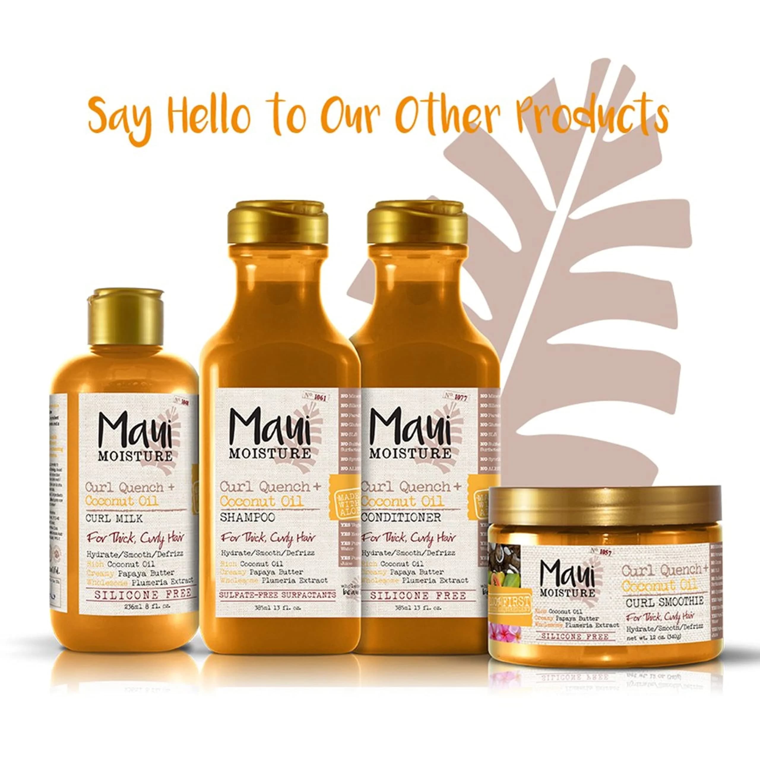 Maui Moisture Curl Quench + Coconut Oil Conditioner Set 756ml (26 fl oz) | Hydrates & Detangles Tight Curly Hair - view 8