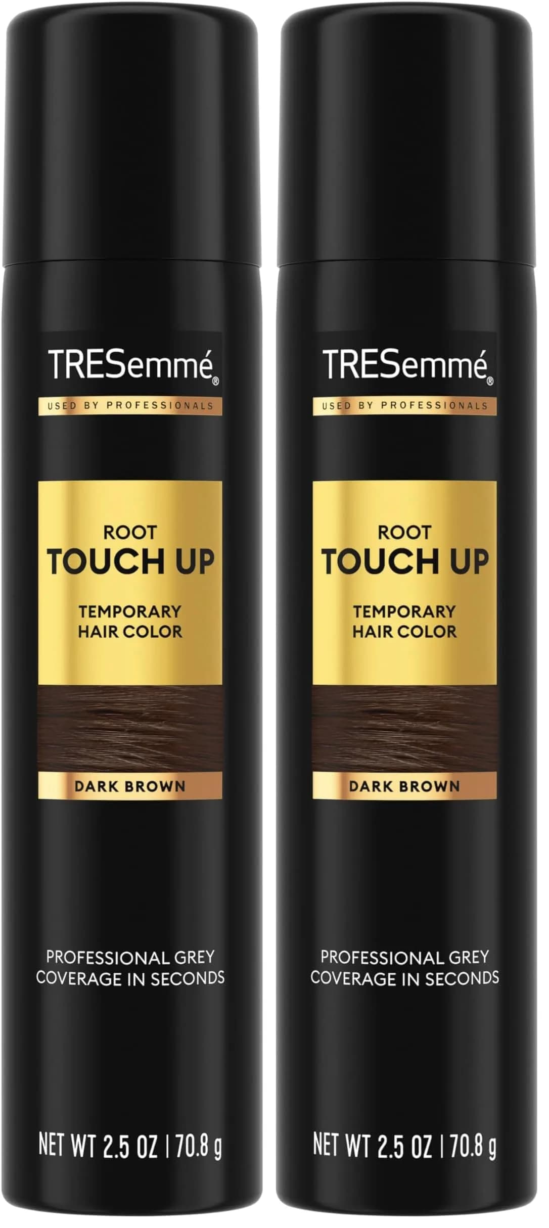 TRESemmé Root Touch-Up Spray Dark Brown 156 g (5.5 oz) | Ammonia-Free Gray Coverage - main product image
