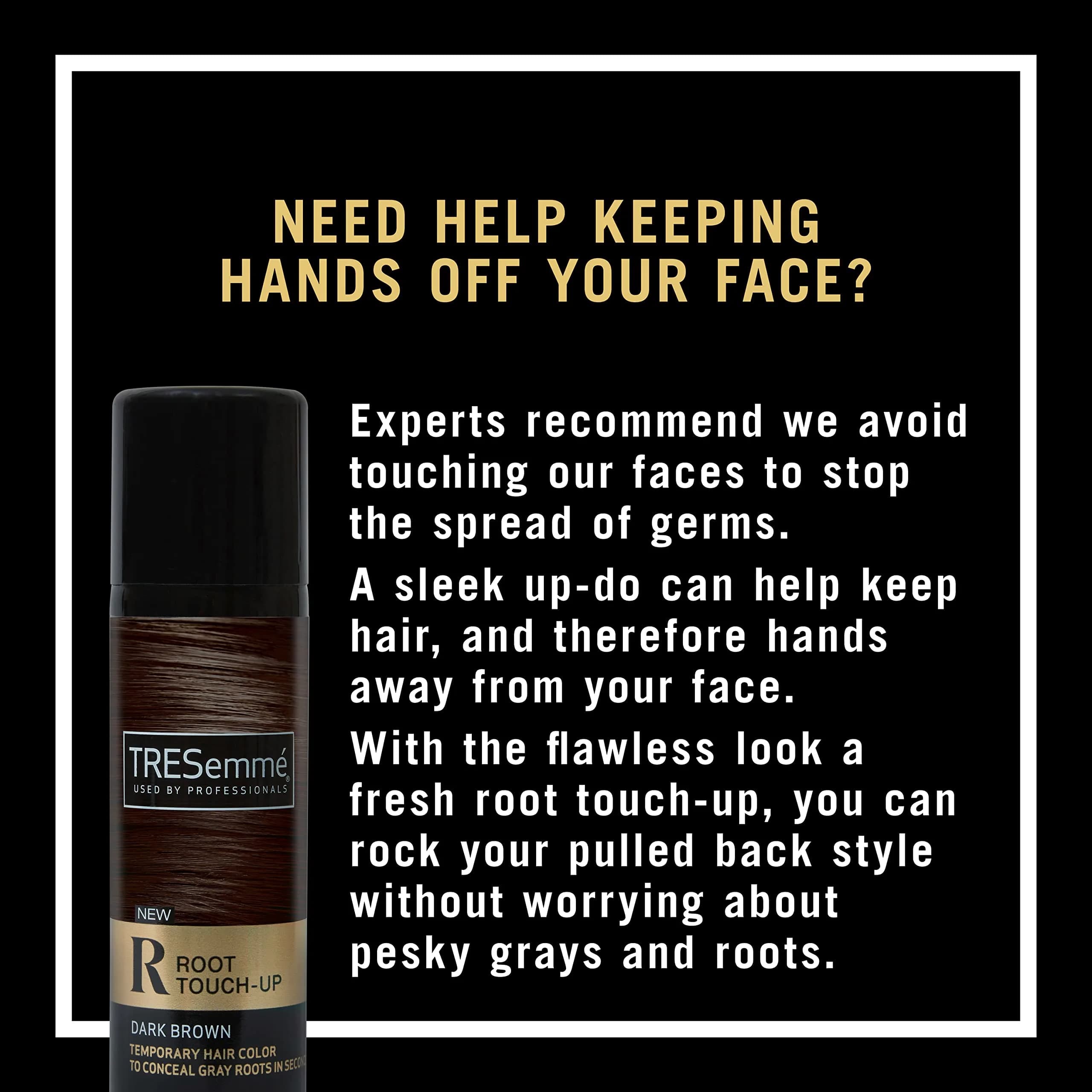 TRESemmé Root Touch-Up Spray Dark Brown 156 g (5.5 oz) | Ammonia-Free Gray Coverage - view 3