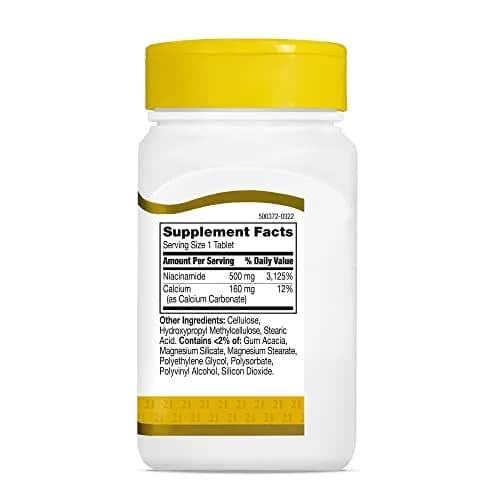 21st Century Niacinamide 500 mg Prolonged Release Tablets, 220 Count (110 Count Pack of 2) | Energy Metabolism Support thumbnail 5