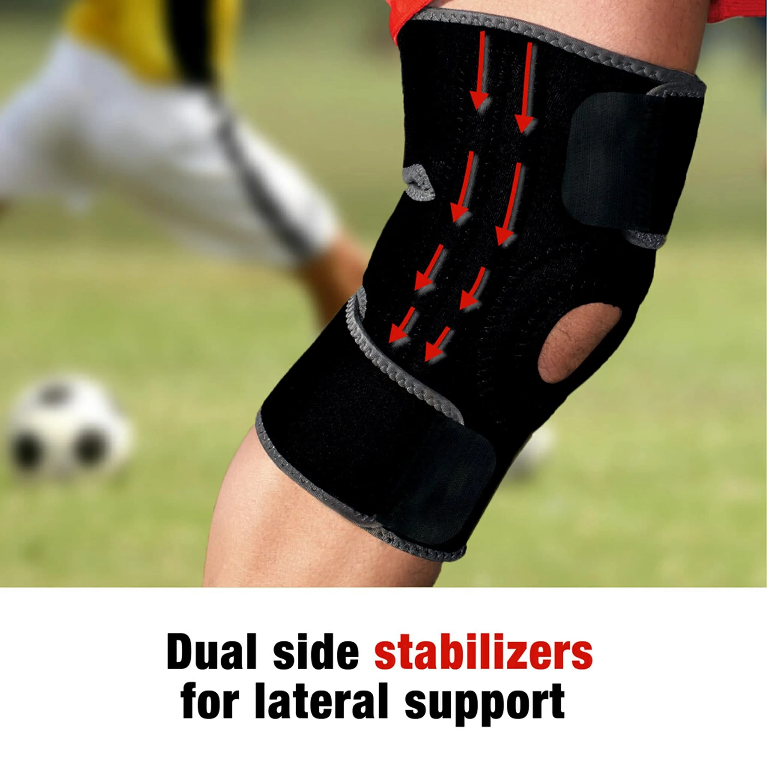 ACE Brand Adjustable Knee Brace with Side Stabilizers & Compression, Pack of 2 | FDA Approved Orthopedic Brace for Arthritis & Painful Joints - view 7